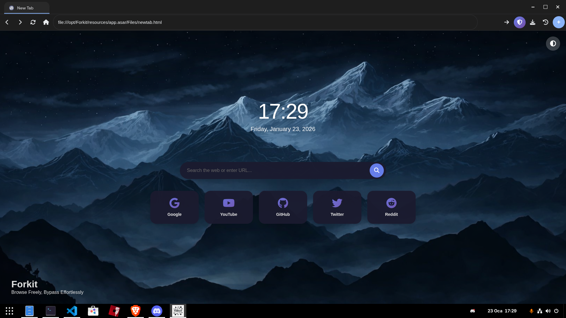 Forkit Browser Screenshot